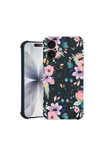 bestcase Husa TPU Pro Shock Compatibila cu Apple iPhone 17, cu Design Flowers...