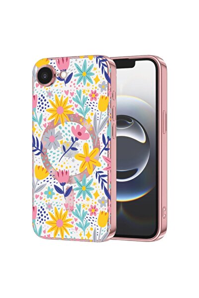 bestcase Πολυτελής Θήκη MagSafe, Συμβατή με Apple iPhone 16e, Μικρά Λουλούδια...