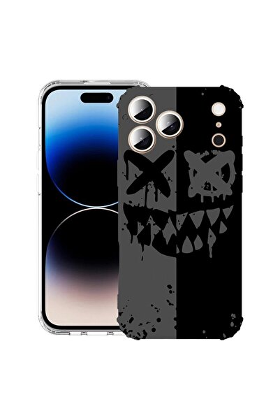 bestcase Husă pentru Apple iPhone 17 Pro cu Design Smiley, Antișoc, Colțuri î...