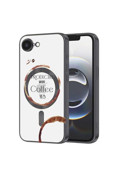 bestcase Husa Luxury MagSafe, Compatibila Apple iPhone 16e, Coffee First, Ult...