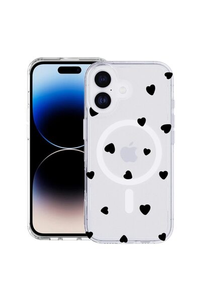 bestcase Husă pentru Apple iPhone 17 cu Design cu Model Inimioare, Mag Anti-ș...