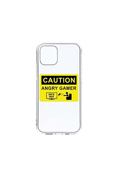 bestcase Husa Clear Silicon 2MM, Compatibila Cu Apple iPhone 12 Pro, Angry Ga...