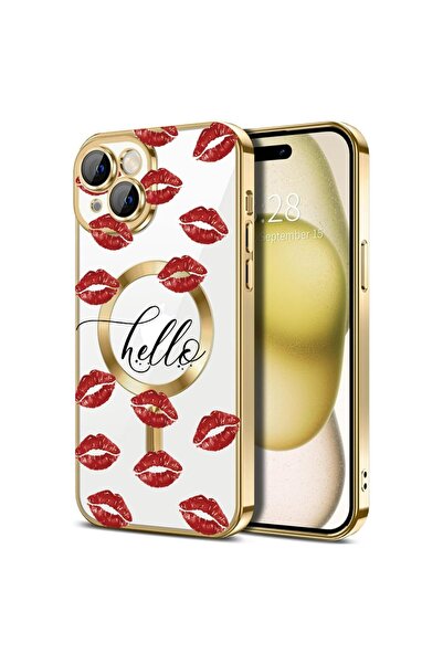 bestcase Πολυτελής Θήκη MagSafe, Συμβατή με Apple iPhone 15 Plus, Σχέδιο Kiss...