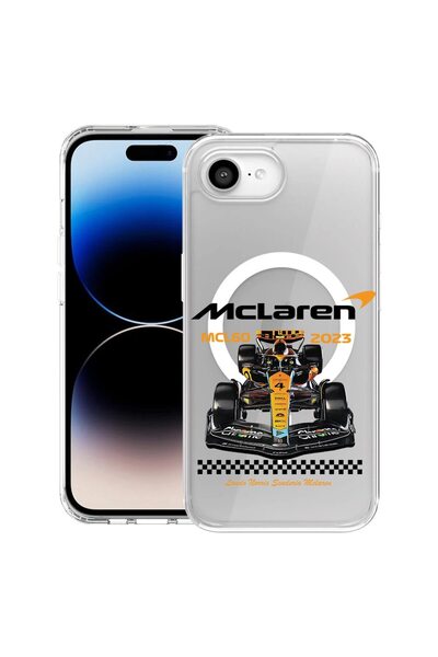 bestcase Θήκη για Apple iPhone 16e με σχέδιο McLaren, Αντικραδασμική TPU με μ...