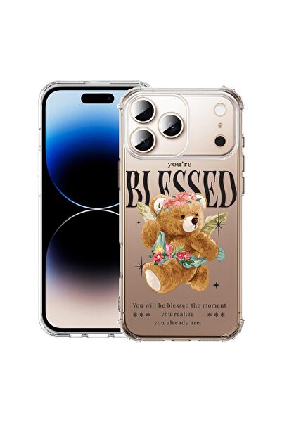 bestcase Husă pentru Apple iPhone 17 Pro cu design Teddy Bear Blessed, Antișo...