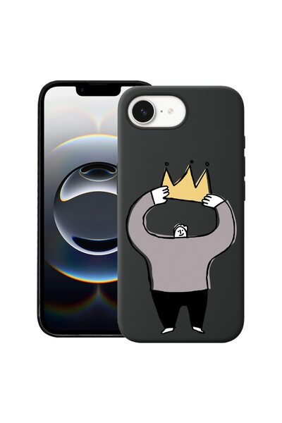 bestcase Калъф за Apple iPhone 16e, Премиум тънък силиконов 1.2ММ, King, Микр...