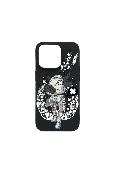 bestcase Husa SLIM SIlicon 0.8MM, Compatibila Cu Apple iPhone 14 Pro Max, Cow...