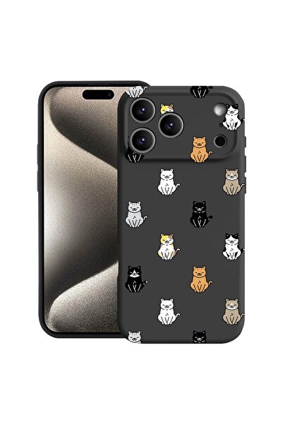 bestcase Θήκη για Apple iPhone 17 Pro με σχέδιο γάτας, Σιλικόνη Premium, Εσωτ...