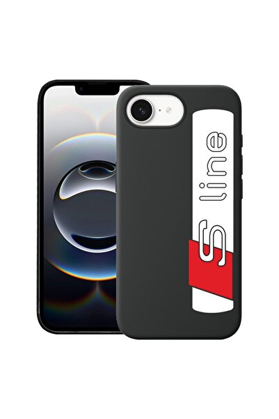 bestcase Калъф за Apple iPhone 16e, Премиум тънък силиконов 1.2ММ, Audi S Lin...