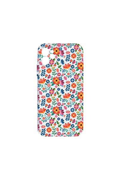 bestcase Husa Crystal Glitter 2MM, Compatibila Cu Apple iPhone 11, Flower Pat...