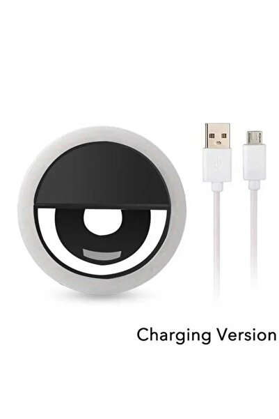 Choice ضوء حلقة سيلفي LED أسود، إضاءة مبتكرة للمكياج، مصباح سيلفي LED، إضاءة ...