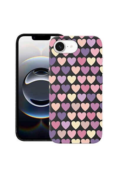 bestcase Калъф за Apple iPhone 16e, Премиум тънък силиконов 1.2ММ, Hearth, Ми...