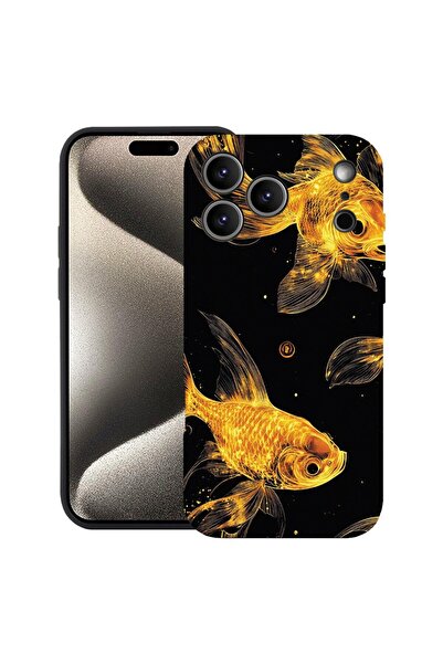 bestcase Θήκη για Apple iPhone 17 Pro Max με σχέδιο Χρυσά Ψάρια, Σιλικόνη Pre...