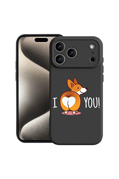 bestcase Husă pentru Apple iPhone 17 Pro cu Design Sweet doggy Emoji, Silicon...