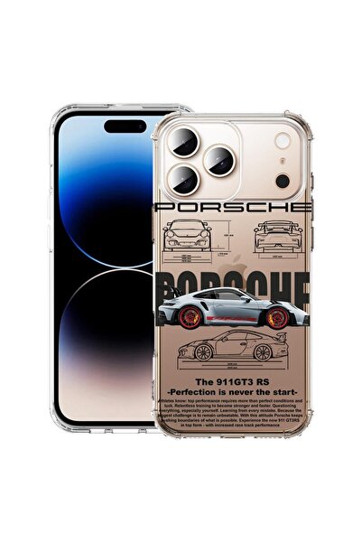 bestcase Husă pentru Apple iPhone 17 Pro cu design Porsche, Antișoc, Colțuri ...