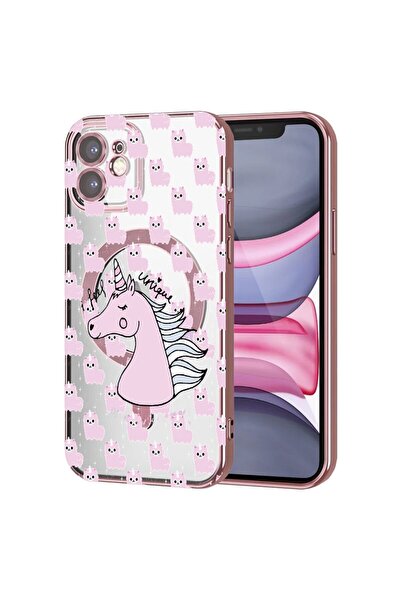 bestcase Πολυτελής Θήκη MagSafe, Συμβατή με Apple iPhone 11, Μονόκερος - Νιώθ...