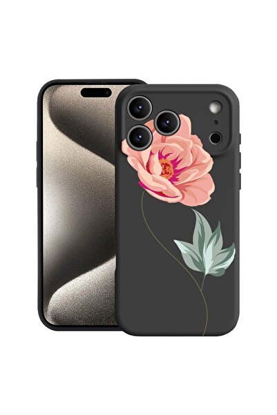 bestcase Husă pentru Apple iPhone 17 Pro Max cu design trandafir, silicon pre...