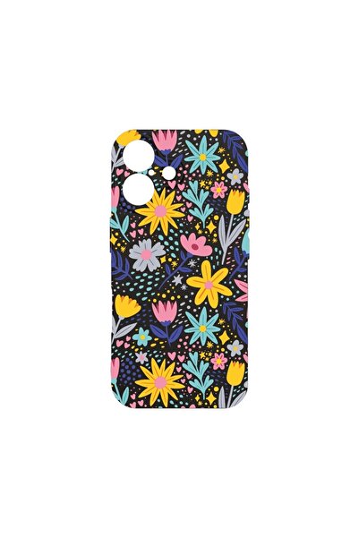 bestcase Husă pentru Apple iPhone 16, Silicon Premium Subțire 1.2MM, Floricel...