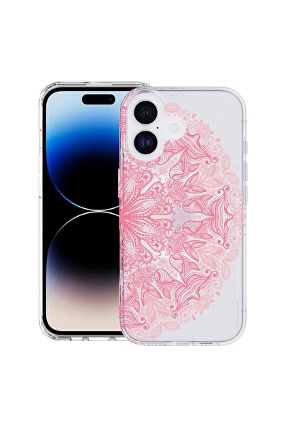 bestcase Θήκη για Apple iPhone 17 με ροζ σχέδιο δαντέλας, MagSafe Αντικραδασμ...