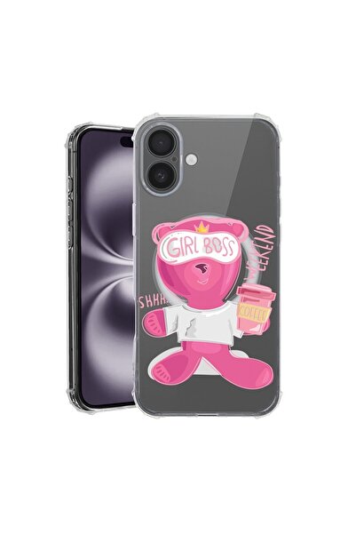 bestcase Θήκη για Apple iPhone 16, MagSafe Αντικραδασμική, Αρκουδάκι - Gril B...