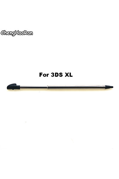 Choice7 قلم ستايلس معدني تلسكوبي أسود اللون لجهاز 3DS XL، قلم لمس بلاستيكي لش...