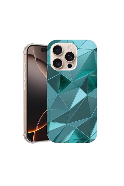 bestcase Case for Apple iPhone 16 Pro Max, Anti Shock 1.5MM, Green Mosaic, Sh...