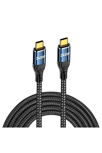 Choice14 كابل USB Type C إلى C بطول 1 متر بزاوية 90 درجة، شحن سريع فائق السرع...