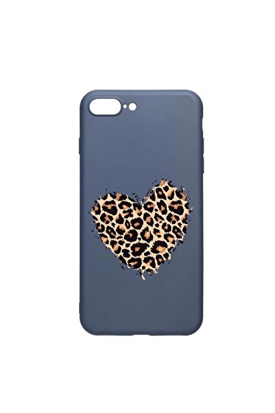 bestcase Θήκη σιλικόνης συμβατή με Apple iPhone 8 Plus / 7 Plus, Καρδιά Λεοπά...