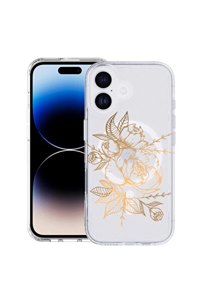 bestcase Θήκη Apple iPhone 17 με σχέδιο Χρυσής Τριαντάφυλλης, MagSafe Αντικρα...