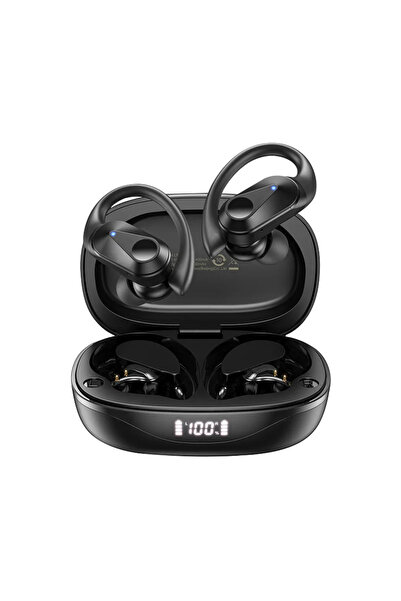 Choice Black AOC Sports Headset Wireless Bluetooth 6.0 Earphones Waterproof L...