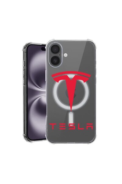 bestcase Husa pentru Apple iPhone 16 Plus, MagSafe Anti Shock, Tesla Red, Pro...