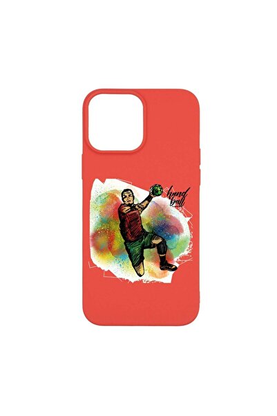bestcase Husa Silicon, Compatibila Cu Apple iPhone 13 Pro Max, Handball Playe...