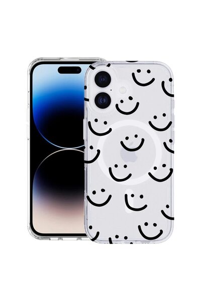 bestcase Θήκη για Apple iPhone 17 με σχέδιο Smiley, Αντικραδασμική TPU με μαγ...
