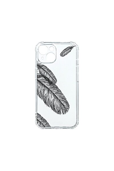 bestcase Husa Anti Shock 1.5MM, Compatibila Cu Apple iPhone 15 Plus, Feathers...