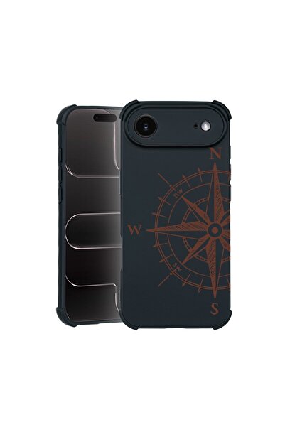 bestcase Θήκη TPU Pro Shock Συμβατή με Apple iPhone 17 Air, με Σχέδιο Πυξίδας...