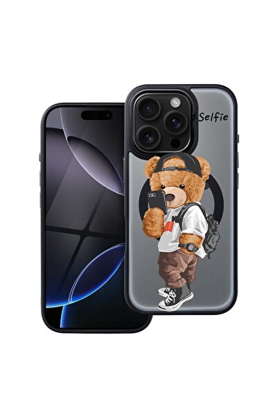 bestcase Θήκη συμβατή με Apple iPhone 15 Pro Max με σχέδιο αρκουδάκι για self...