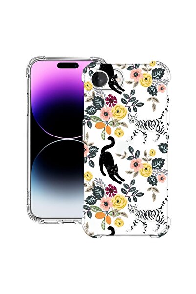 bestcase Θήκη για Apple iPhone 16e, Αντικραδασμική 1.5MM, Σχέδιο γάτας, Προστ...