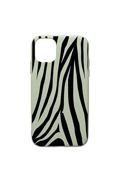 bestcase Husa Premium Silicon Compatibila Cu Apple iPhone 12, Zebra, cu inter...