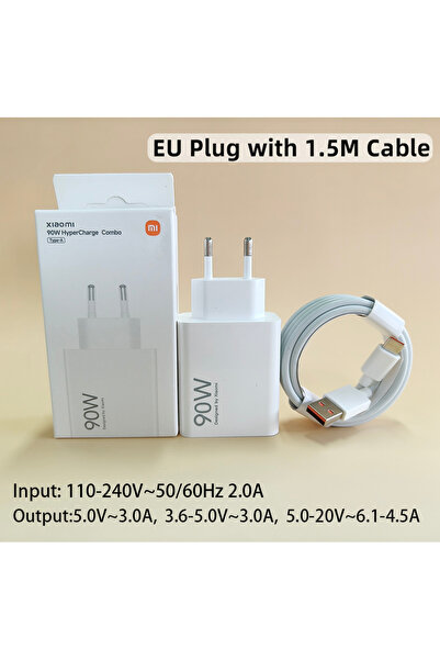 choice2 XIAOMI EU Plug Add 1.5M 90W Charger Original Mi Turbo Fast Charging A...