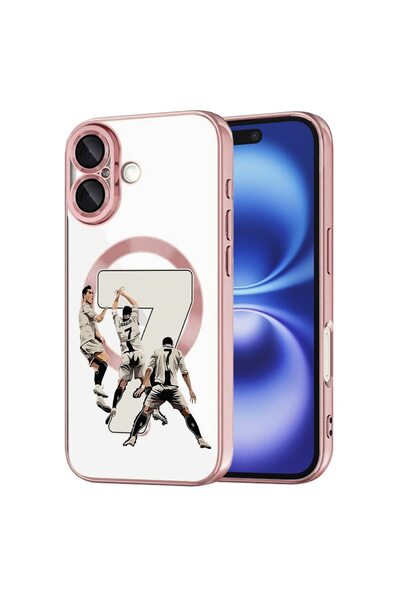 bestcase Πολυτελής Θήκη MagSafe, Συμβατή με Apple iPhone 16 Plus, Ronaldo 7, ...