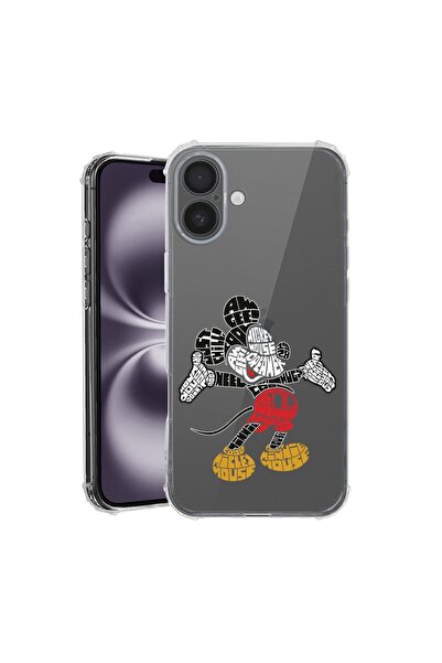 bestcase Θήκη για Apple iPhone 17 με Σχέδιο Καλλιγραφίας Μίκυ Μάους, Αντικραδ...