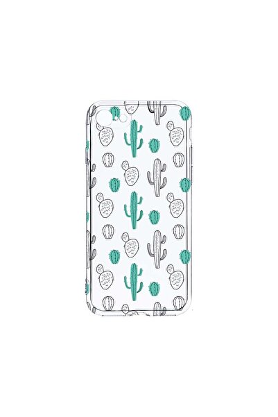 bestcase Διαφανής Θήκη Σιλικόνης 2MM, Συμβατή με Apple iPhone SE 2, Κάκτος, Α...