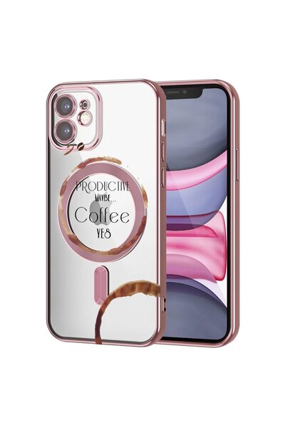 bestcase Husa Luxury MagSafe, Compatibila Apple iPhone 12, Coffee, Ultra-Soft...
