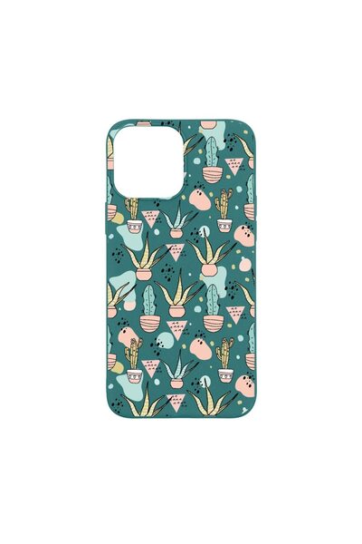 bestcase Θήκη σιλικόνης συμβατή με Apple iPhone 13 Pro Max, Κάκτος, ανθεκτική...