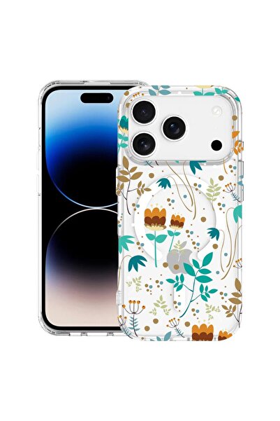 bestcase Husă pentru Apple iPhone 17 Pro cu design Flori de primăvară, Mag An...
