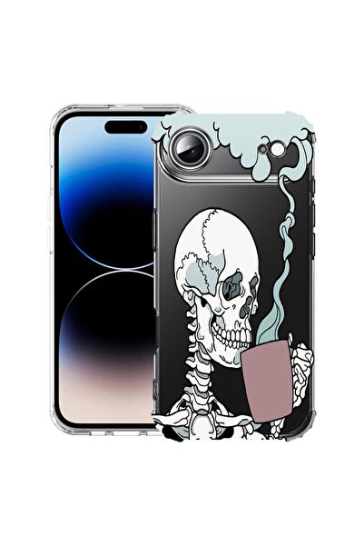 bestcase Θήκη για Apple iPhone 17 Air με Σχέδιο Νεκροκεφαλής, Αντικραδασμική,...