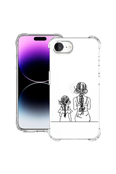 bestcase Калъф за Apple iPhone 16e, Удароустойчив 1.5ММ, Майка и дъщеря, Защи...