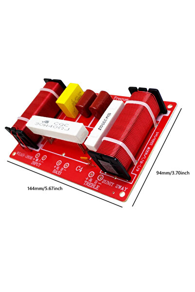Choice MOJOYCE Red 2 Ways 400W Speaker Crossover Module Treble Bass Speakers ...