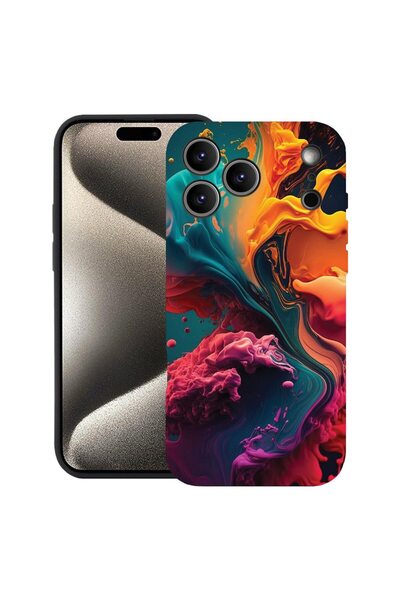 bestcase Husă pentru Apple iPhone 17 Pro cu Design Liquid Colors, Silicon Pre...