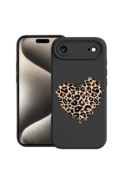 bestcase Θήκη για Apple iPhone 17 Air με Σχέδιο Καρδιά Λεοπάρ, Σιλικόνη Premi...